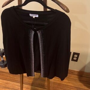 Calvin Klein Black Cardigan with Silver Detailing